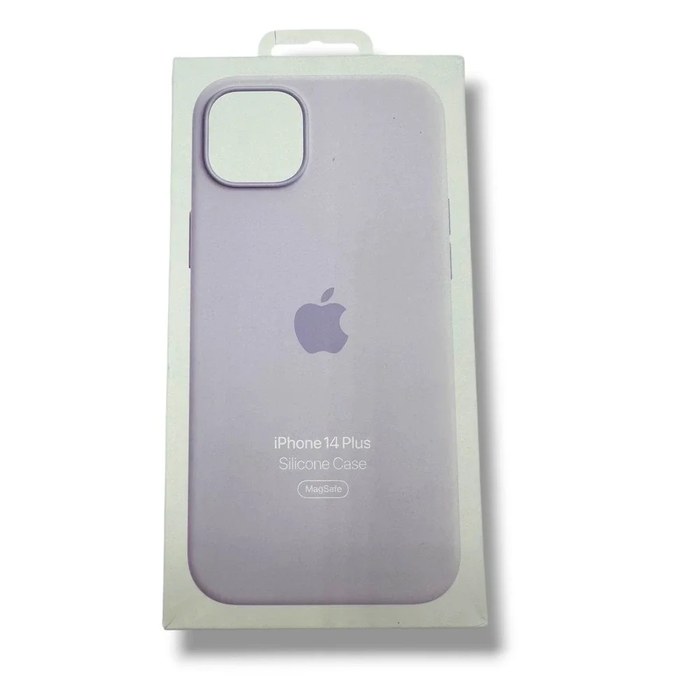 Apple iPhone 14 Plus Silicone Case Lilac MagSafe MPT83ZM/A Genuine Accessory